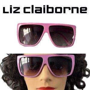 1980s/90s Retro Square Flat Top Oversized Shield-Style Frame Sunglasses Vintage